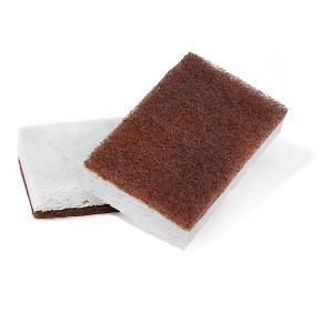 3 PACK OF Full Circle, In A Nutshell, Walnut Scrubber Sponge, 2 Pack, 4.4" x 2.75" Each