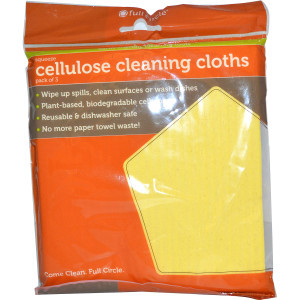 Full Circle, Squeeze Cellulose Cleaning Cloths, Pack of 3, 7 inch x 8 Each