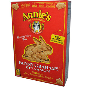 3 PACK of Annies Homegrown, Organic Bunny Grahams, Cinnamon, 7.5 oz (213 g)
