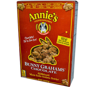 3 PACK of Annies Homegrown, Bunny Grahams, Chocolate, 7.5 oz (213 g)