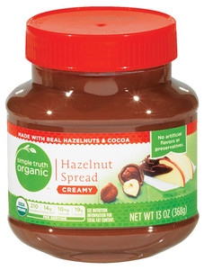 3 PACK of Simple Truth Organic Hazelnut Spread Creamy -- 13 oz
