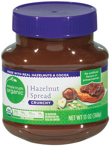 Simple Truth Organic Hazelnut Spread Crunchy - 13 oz