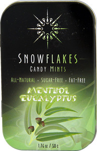 Snowflakes Candy Mints Sugar Free Menthol Eucalyptus - 1.76 oz
