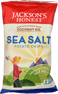 Jacksons Honest Coconut Oil Potato Chips  Sea Salt - 5 oz