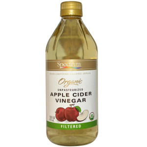 3 PACK of Spectrum Naturals Organic Apple Cider Vinegar Filtered -- 16 fl oz