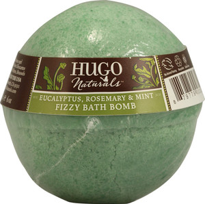 Hugo Naturals, Fizzy Bath Bomb Eucalyptus Rosemary and Mint - 6 oz