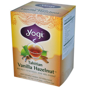 Yogi Tea, Tahitian Vanilla Hazelnut, Caffeine Free, 16 Tea Bags, 1.27 oz (36 g)