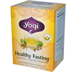 Yogi Tea, Healthy Fasting, Caffeine Free, 16 Tea Bags, 1.12 oz (32 g)