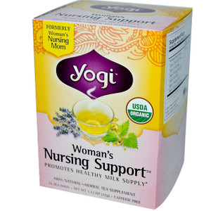 Yogi Tea, Womans Nursing Support, Caffeine Free, 16 Tea Bags, 1.12 oz (32 g)