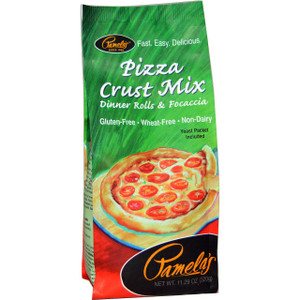 Pamelas Products, Pizza Crust Mix, Dinner Rolls & Focaccia, 11.29 oz (320 g)