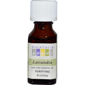 3 PACK of Aura Cacia, 100% Pure Essential Oil, Lavandin, .5 fl oz (15 ml)