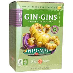 3 PACK OF The Ginger People, Gin - Gins, Chewy Ginger Candy, 4.5 oz (128 g)