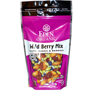 3 PACK of Eden Foods, Organic, Wild Berry Mix, Nuts, Seeds & Berries, 4 oz (113 g)