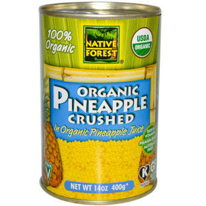 3 PACK of Native Forest, Organic Pineapple, Crushed, 14 oz (400 g)