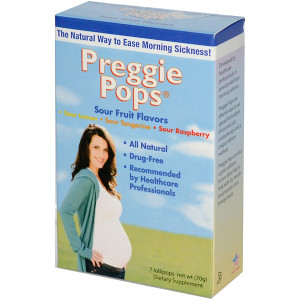 Three Lollies, Preggie Pops, Sour Fruit Flavors, 7 Lollipops (70 g)