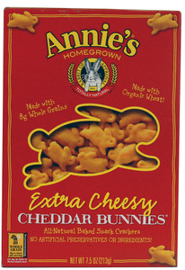 3 PACK of Annies Homegrown Cheddar Bunnies Extra Cheesy -- 7.5 oz