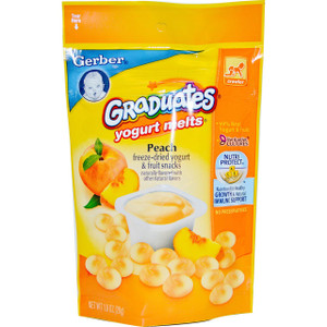 3 PACK of Gerber, Yogurt Melts, Peach, Crawler 8+ months, 1 oz (28 g)
