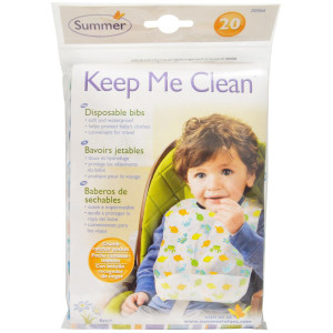 3 PACK OF Summer Infant, Keep Me Clean, Disposable Bibs, 20 Bibs