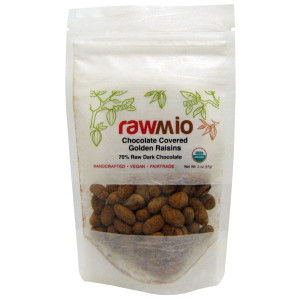 Rawmio, Chocolate Covered Golden Raisins, 2 oz (57 g) (Discontinued Item)