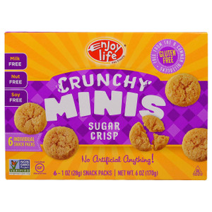 Enjoy Life Foods, Crunchy Minis, Sugar Crisp Individual Snack Packs, 6 Packs, 1 oz (28 g) Each