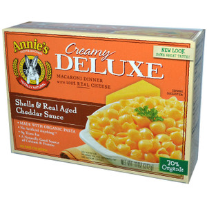 3 PACK of Annies Homegrown, Creamy Deluxe Aged Cheddar, Macaroni & Cheese Sauce, 11 oz (312 g)