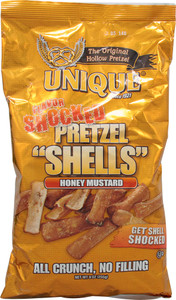 Unique, Pretzel Shells Flavor Shocked,  Honey Mustard - 9 oz