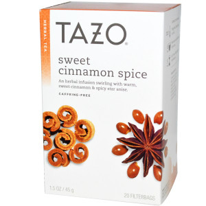 Tazo Teas, Sweet Cinnamon Spice, Caffeine-Free, Herbal Tea, 20 Filterbags, 1.5 oz (45 g) (Discontinued Item)