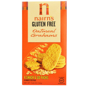 Nairns, Gluten Free, Oatmeal Grahams, Original, 5.64 oz (160 g) (Discontinued Item)