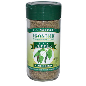 3 PACK of Frontier Co-Op Black Pepper Fine Grind -- 1.76 oz