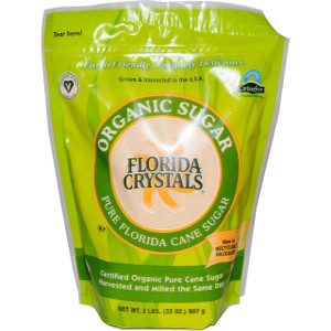 3 PACK OF Florida Crystals, Organic Pure Florida Cane Sugar, 32 oz (907 g)