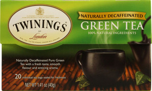 3 PACK of Twinings, Green Tea, Naturally Decaffeinated, 20 Tea Bags, 1.41 oz (40 g) Each