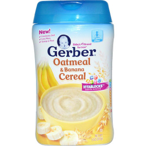 Gerber, Oatmeal & Banana Cereal, 8 oz (227 g)