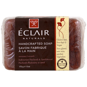 Eclair Naturals, Handcrafted Soap, Indonesian Patchouli & Sandalwood, 6 oz (170 g)