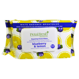 Petal Fresh, Botanicals, Repairing Facial Wipes, Blueberry & Lemon, 60 Wipes (5 PACK)