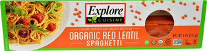 3 PACK of Explore Cuisine Organic Red Lentil Spaghetti -- 8 oz