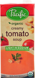 Pacific Natural Foods, Organic Soup Light in Sodium,  Creamy Tomato - 32 fl oz