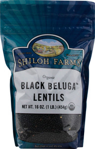 3 PACK of Shiloh Farms Organic Petite Black Lentils -- 1 lb