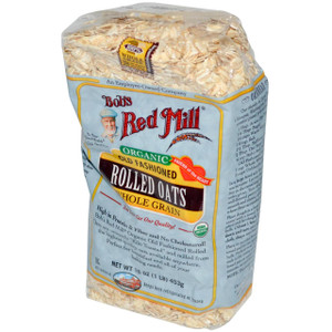 Bobs Red Mill, Organic Old Fashioned Rolled Oats, Whole Grain, 16 oz (453 g)