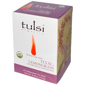 The Tao of Tea, Organic Tulsi & Lemongrass, Caffeine Free, 16 Tea Bags, 0.62 oz (17.6 g)