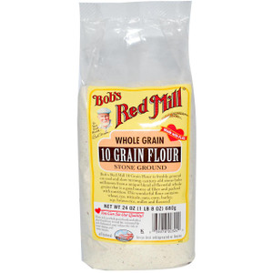 Bobs Red Mill, 10 Grain Flour, Whole Grain, 24 oz (680 g)