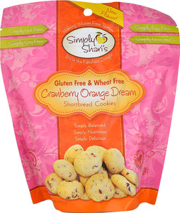 Simply Sharis Shortbread Cookies Gluten & Wheat Free Cranberry Orange Dream - 6.5 oz