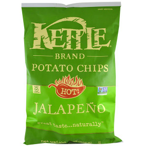 Kettle Foods, Potato Chips, Hot! Jalapeno, 13 oz (369 g)