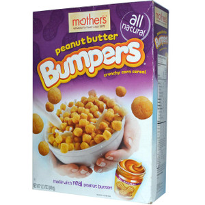 Mothers, Bumpers, Crunchy Corn Cereal, Peanut Butter, 12.3 oz (349 g)