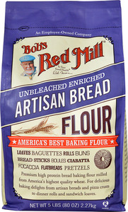 Bobs Red Mill Artisan Bread Flour Unbleached Enriched - 5 lbs