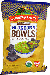 Garden of Eatin Organic Blue Corn Bowls Tortilla Chips - 10 oz