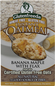 Glutenfreeda, Instant Oatmeal,  Banana Maple - 6 Packages