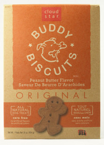 3 PACK of Cloud Star Buddy Biscuits Dog Treats Peanut Butter -- 16 oz