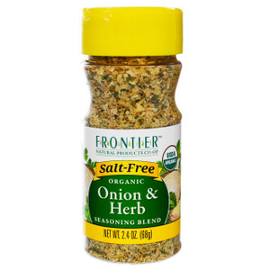 3 PACK of Frontier Natural Products Organic Seasoning Blend Onion & Herb -- 2.4 oz