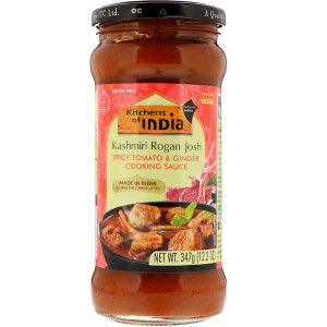 Kitchens of India, Kashmiri Rogan Josh, Spicy Tomato & Ginger Cooking Sauce, Hot, 12.2 oz (347 g)