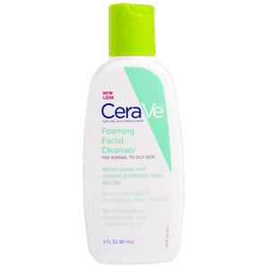 CeraVe, Foaming Facial Cleanser, 3 fl oz (87 ml)